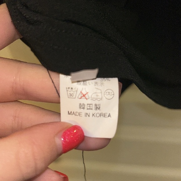 FLARE LACE BLACK SLEEVES BEDAZZLED RHINESTONE TOP LACE DETAILING SPARKLY - Picture 10 of 11